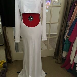 BHome Womens cut out waist long dress. L